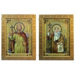 Пара икон: Святой равноапостольный князь Владимир и Святая равноапостольная княгиня Ольга